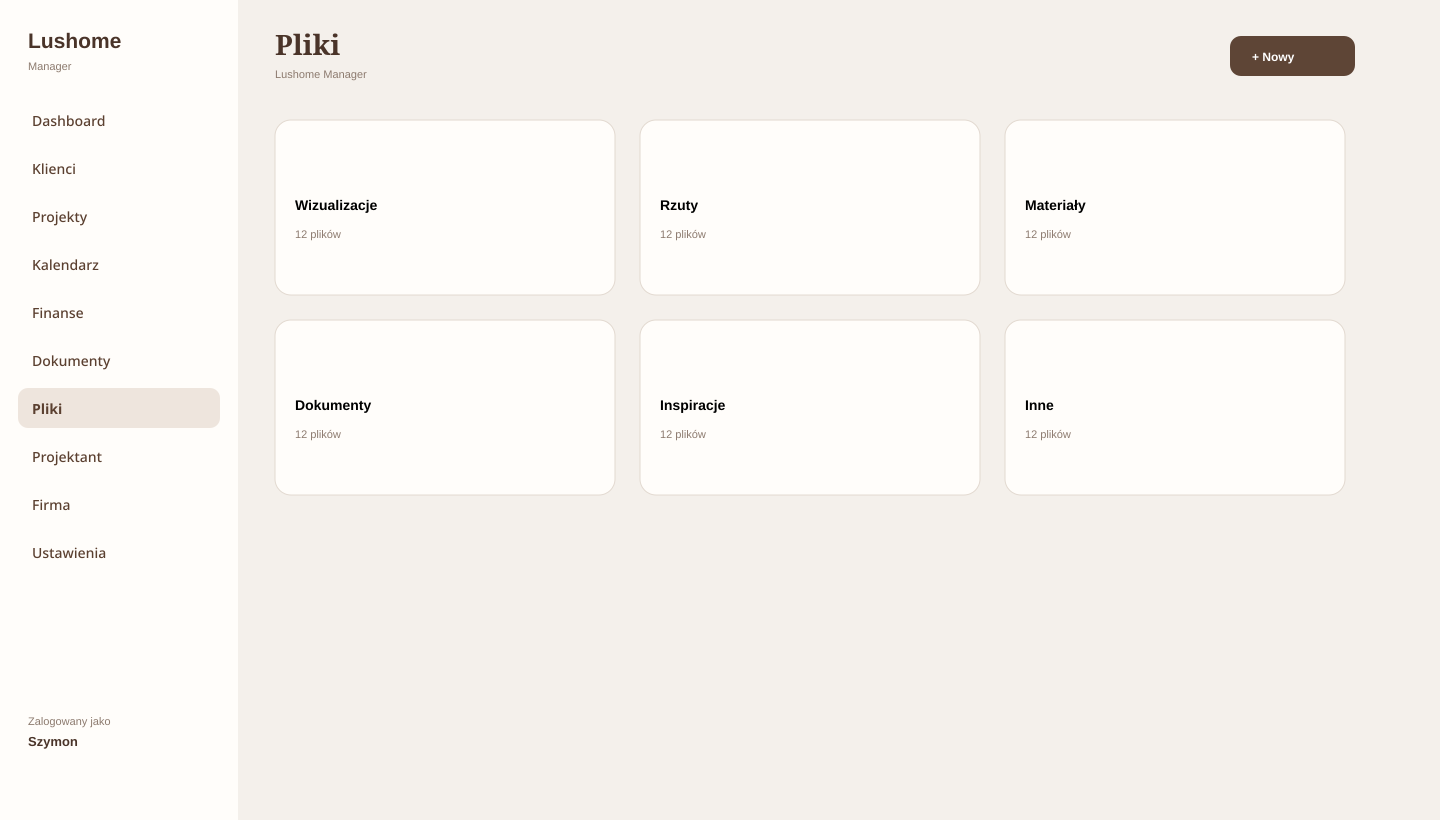 Lushome Manager — Pliki
